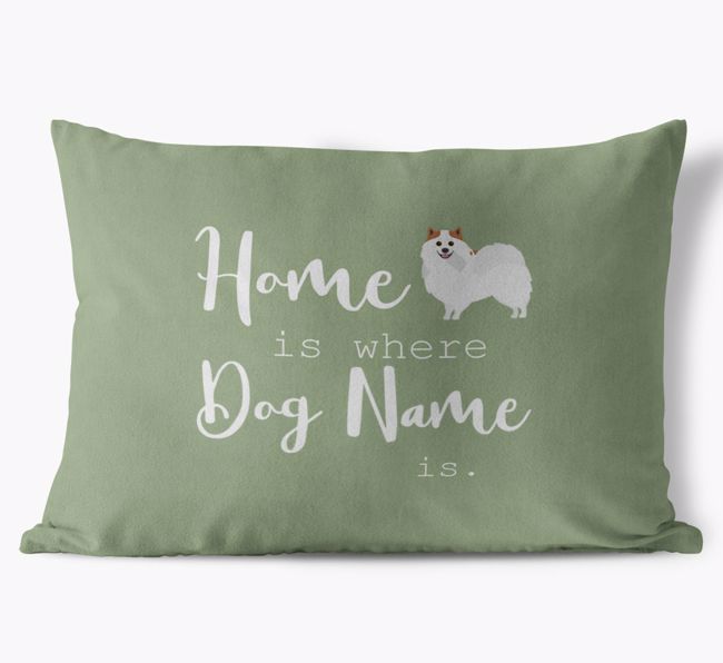 Home Is Where ... Is : Personalized {breedFullName} Soft Touch Pillow